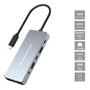 Conceptronic DONN22G Estación de acoplamiento USB-C/USB4 6 en 1 con HDMI 8K, 2.5GbE y 100W PD, Gris