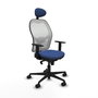 PIQUERAS Y CRESPO Silla de oficina Jorquera Azul Marino y Blanco