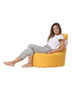 Atelier Del Sofa Puf de Jardín Baton Yellow, Impermeable, Tela de Poliéster, Relleno Espuma Reciclada, 70x70x35 cm
