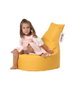 Atelier Del Sofa Puf de Jardín Baton Yellow, Impermeable, Tela de Poliéster, Relleno Espuma Reciclada, 70x70x35 cm