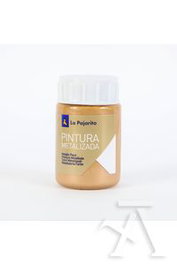 LA PAJARITA Pack de 6 botes de pintura metalizada oro ducado 35ml
