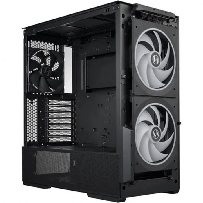 Lian Li LAN216R Caja Torre PC Gaming LANCOOL 216 Negro, Mid-Tower ATX/E-ATX, Malla, 2 Ventiladores ARGB 160mm + 1 140mm Incluidos, Panel Lateral Cristal Templado