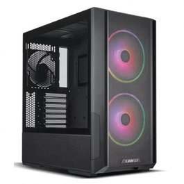 Lian Li LAN216R Caja Torre PC Gaming LANCOOL 216 Negro, Mid-Tower ATX/E-ATX, Malla, 2 Ventiladores ARGB 160mm + 1 140mm Incluidos, Panel Lateral Cristal Templado