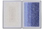 DKD Home Decor Cuadro de Papel Maché y PS Azul 80x5x120 cm