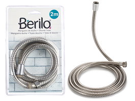 Berilo Manguera Ducha Metal 2 metros (15 x 4 x 14 cm) Plata (Set de 24)
