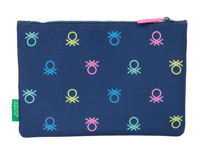 Safta Portatodo Benetton Cool con Doble Cremallera 23x16x3 cm