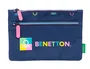 Safta Portatodo Benetton Cool con Doble Cremallera 23x16x3 cm