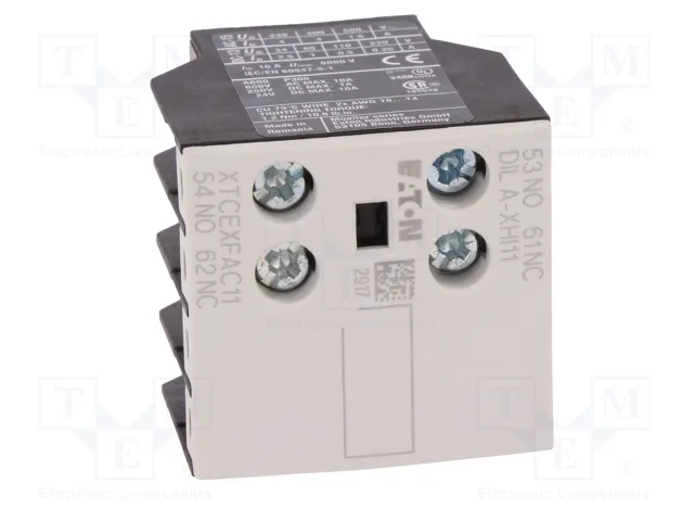 EATON ELECTRIC Contactores auxiliares con agarres de tornillo y montaje frontal EATON ELECTRIC Contactores auxiliares con agarres de tornillo y montaje frontal