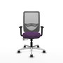 PIQUERAS Y CRESPO Silla de oficina Zulema con mecanismo Sincro/Traslack, Morado y Gris