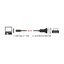 DeLOCK Adaptador USB Tipo-C™ a 1 x Serial RS-232 D-Sub 9 Pin con tuercas 25 cm