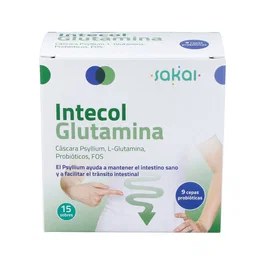 SAKAI Intecol Glutamina - 15Sbrs | Suplemento de Glutamina para Apoyo Muscular y Recuperación