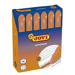 Jovi Marcador Fluorescente De Gel En Stick, Naranja, 140 mm, Caja 12 Ud