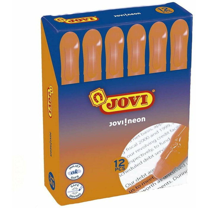 Jovi Marcador Gel Neón en Stick Naranja