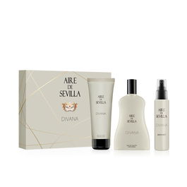 Aire Sevilla Divana Estuche 3 pz Eau de Toilette Vaporizador 100ml + Gel de Ducha 100ml + Body Mist 50ml Mujer