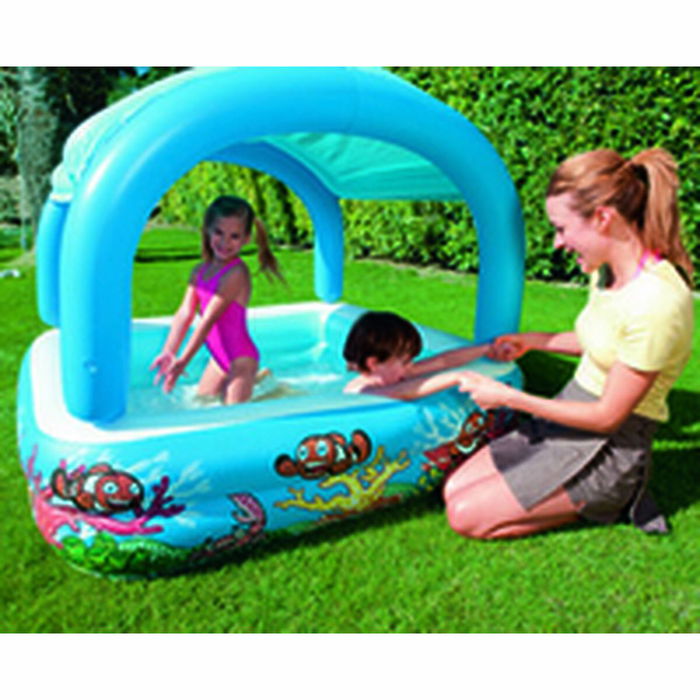 Bestway Piscina Hinchable Infantil Techo Desmontable 140x140x114 cm +2 Años Jardin 52192 Bestway Piscina Hinchable Infantil Techo Desmontable 140x140x114 cm +2 Años Jardin 52192