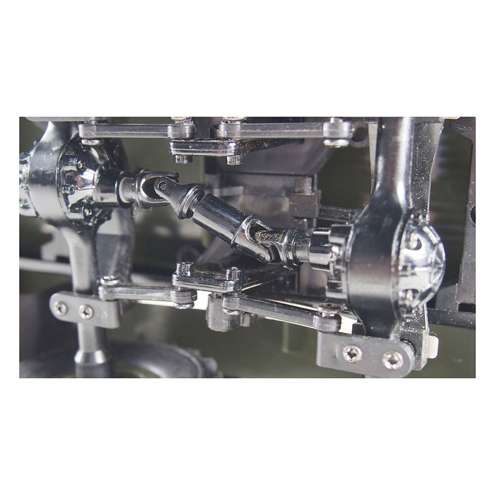 AMEWI RC Auto Camión Ural B36 Verde 1:16, Vehículo Todo Terreno 6WD, Escala 1:16, Con Batería LiPo 500mAh y Mando de 2.4 GHz, 420 mm - Ural Truck B36