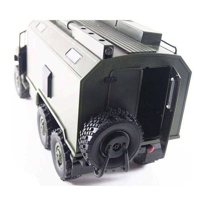 AMEWI RC Auto Camión Ural B36 Verde 1:16, Vehículo Todo Terreno 6WD, Escala 1:16, Con Batería LiPo 500mAh y Mando de 2.4 GHz, 420 mm - Ural Truck B36