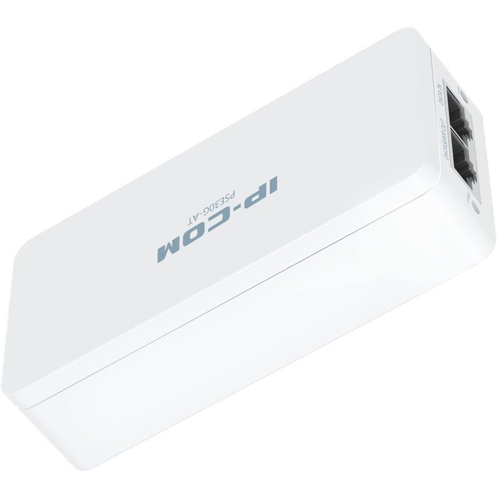 IP-COM Inyector PoE Gigabit PSE30G-AT - 30W, IEEE802.3af/at, 2 Puertos RJ45 (Data In & PoE Data/Power Out), Plug and Play, Protección Contra Cortocircuitos