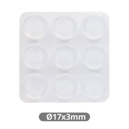 Hantums Pack de 9 gotas protectoras adhesivas 3mm Ø17mm