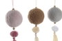 DKD Home Decor Decoración Colgante de Poliéster Bol Surtido