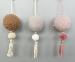 DKD Home Decor Decoración Colgante de Poliéster Bol Surtido