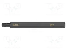 WERA Punta de destornillador Torx® TX20 para impacto