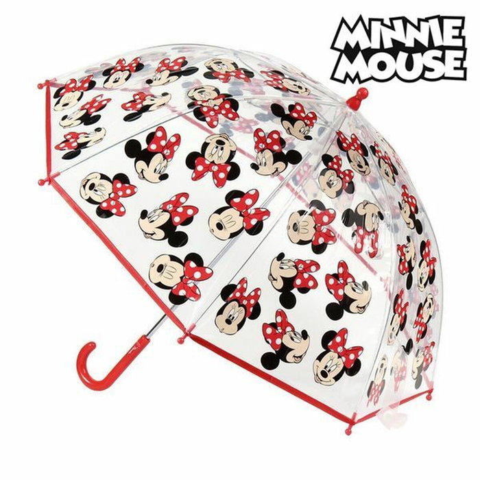 Cerdá Paraguas Manual Poe Minnie T45C: 45 cm Rojo