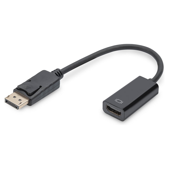 Digitus Adaptador/convertidor DisplayPort a HDMI, DA-70836, 0.15m, Macho a Hembra, Negro, DisplayPort 1.1a Digitus Adaptador/convertidor DisplayPort a HDMI, DA-70836, 0.15m, Macho a Hembra, Negro, DisplayPort 1.1a
