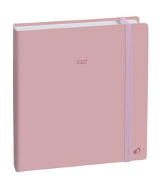 Quo Vadis Agenda Anual Executif Color ML 2027 Rosa Pastel Tapa Dura