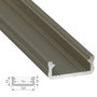 Perfil Aluminio Tipo D 2,02M