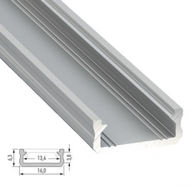 Perfil Aluminio Tipo D 2,02M