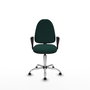 PIQUERAS Y CRESPO Silla de oficina Aýna Verde botella con Brazos fijos