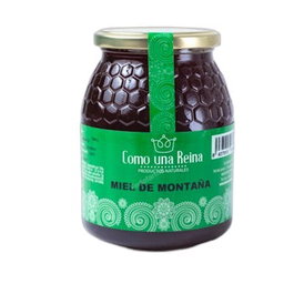 Como Una Reina Miel De Montaña - Tarro de Cristal 1000 Gr (1 Kg)