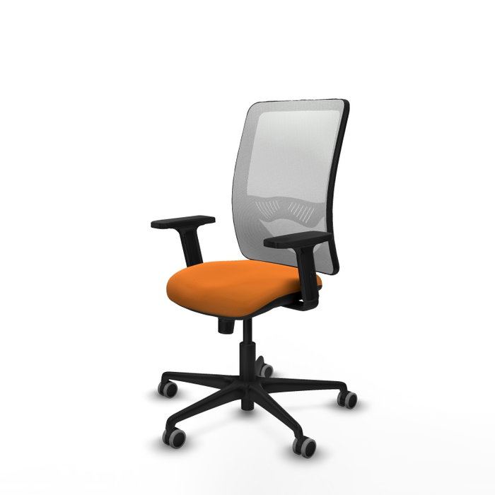 PIQUERAS Y CRESPO Silla de oficina Zulema con mecanismo Sincro, Naranja y Blanco PIQUERAS Y CRESPO Silla de oficina Zulema con mecanismo Sincro, Naranja y Blanco