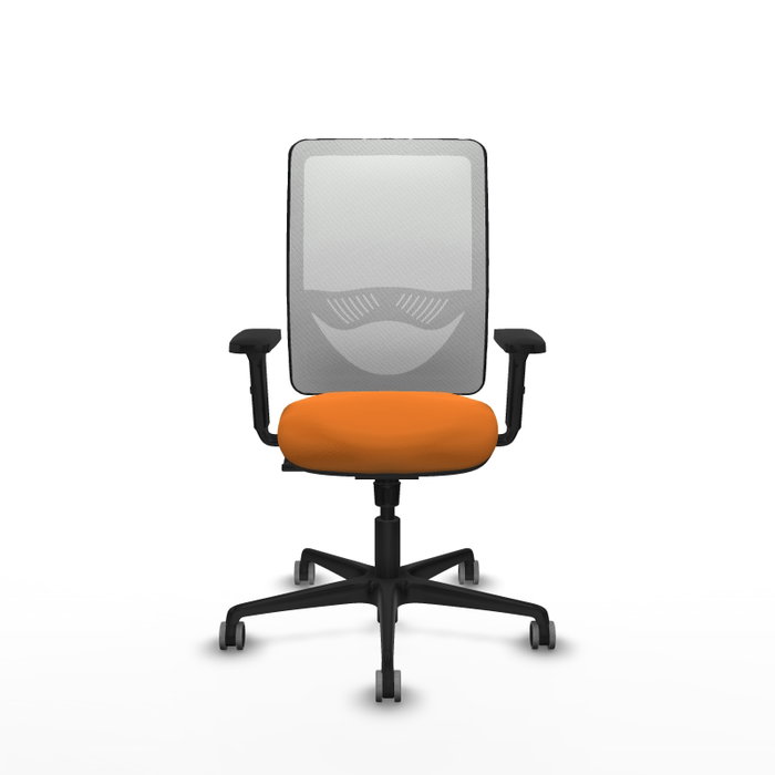 PIQUERAS Y CRESPO Silla de oficina Zulema con mecanismo Sincro, Naranja y Blanco PIQUERAS Y CRESPO Silla de oficina Zulema con mecanismo Sincro, Naranja y Blanco