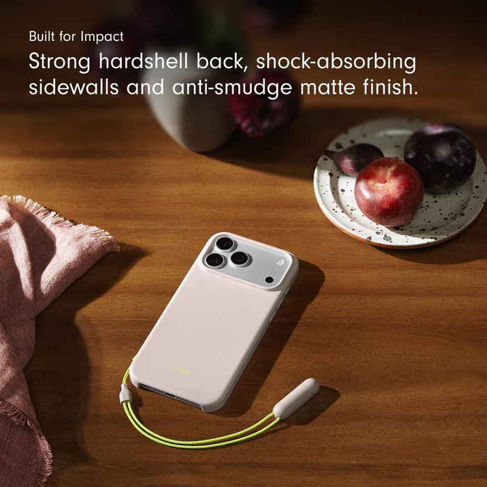 Apple Beats Kickstand Case para iPhone 17 Pro Max con MagSafe, Color Piedra Caliza