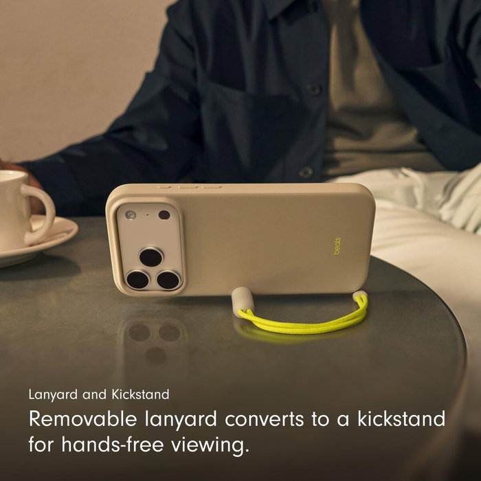 Apple Beats Kickstand Case para iPhone 17 Pro Max con MagSafe, Color Piedra Caliza