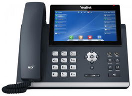 Yealink SIP-T48U Teléfono IP con Pantalla Táctil LED de 7" 800x480, AC 100~240V/DC 5V/2A