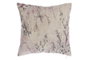 DKD Home Decor Cojines de Terciopelo Flores Beige y Gris (Pack de 2)