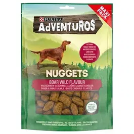 Purina Adventuros Canine Nuggets Snack para Perro con Sabor a Jabalí Búfalo 4x300 gr