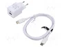 Vention Cargador de Pared GaN 30W con 2 Puertos USB y Cable USB-C