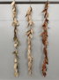 DKD Home Decor Guirnalda Natural Metal 110x9x5 Hojas Surtido de 3 Colores