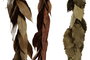 DKD Home Decor Guirnalda Natural Metal 110x9x5 Hojas Surtido de 3 Colores