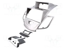 ACV Bastidor de montaje de radio 2 DIN para Ford Fiesta, plata
