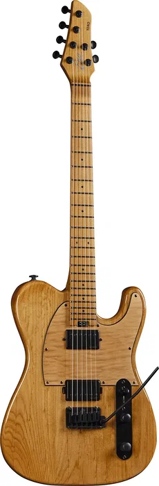 EKO Guitarra Eléctrica Tero 601 Lignum - Natural, Cuerpo de Aliso Macizo, Mástil de Arce Tostado, 2 Humbuckers, Acabado Brillante