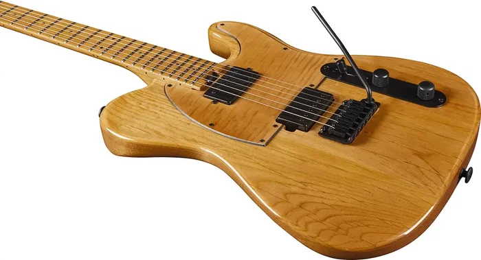 EKO Guitarra Eléctrica Tero 601 Lignum - Natural, Cuerpo de Aliso Macizo, Mástil de Arce Tostado, 2 Humbuckers, Acabado Brillante