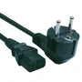 Cisco CAB-9K10A-EU= Cable de Alimentación 250V 10A, 2.5 m, Conector CEE7/7 Macho Angular a IEC C15 Hembra Derecho, Negro