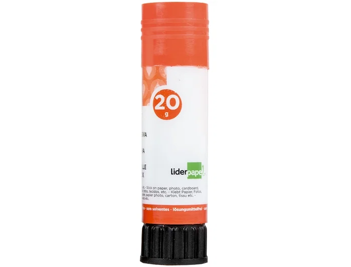 Liderpapel Pegamento en Barra Sólido, 20 g, Adhesivo de Secado Instantáneo para Papel, Cartón y Fotos, Uso Escolar y Oficina Liderpapel Pegamento en Barra Sólido, 20 g, Adhesivo de Secado Instantáneo para Papel, Cartón y Fotos, Uso Escolar y Oficina