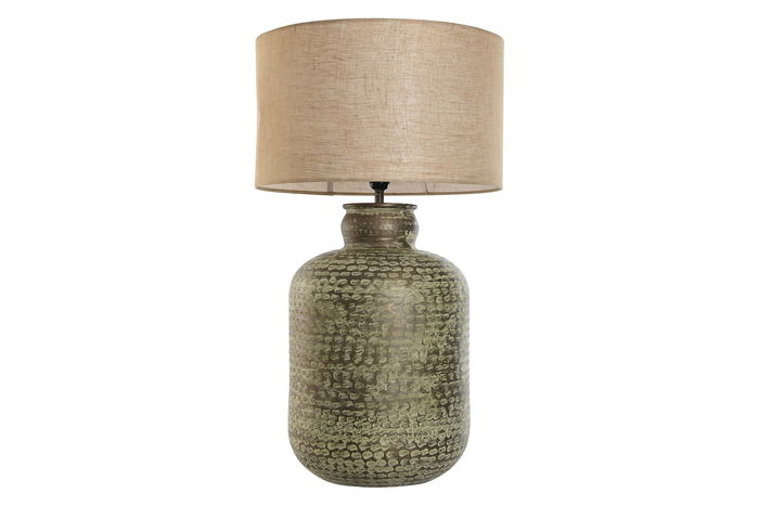 DKD Home Decor Lámpara Sobremesa Verde Beige 42 x 74 x 42 cm