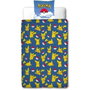 Pokemon Juego de Cama Reversible Pikachu y sus Amigos en la Arena en Microfibra 140 x 200 cm + 1 Funda de Almohada 63 x 63 cm